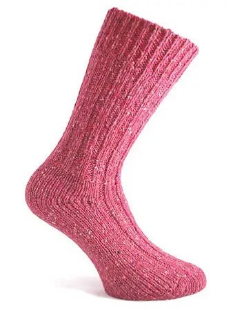 Warm Socks - Pink Irish Wool | Donegal Socks - Socks