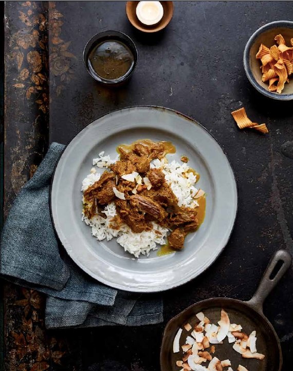 Beef Rendang Recipe - Fire Islands: Recipes From Indonesia by Eleanor Ford - Jade and May
