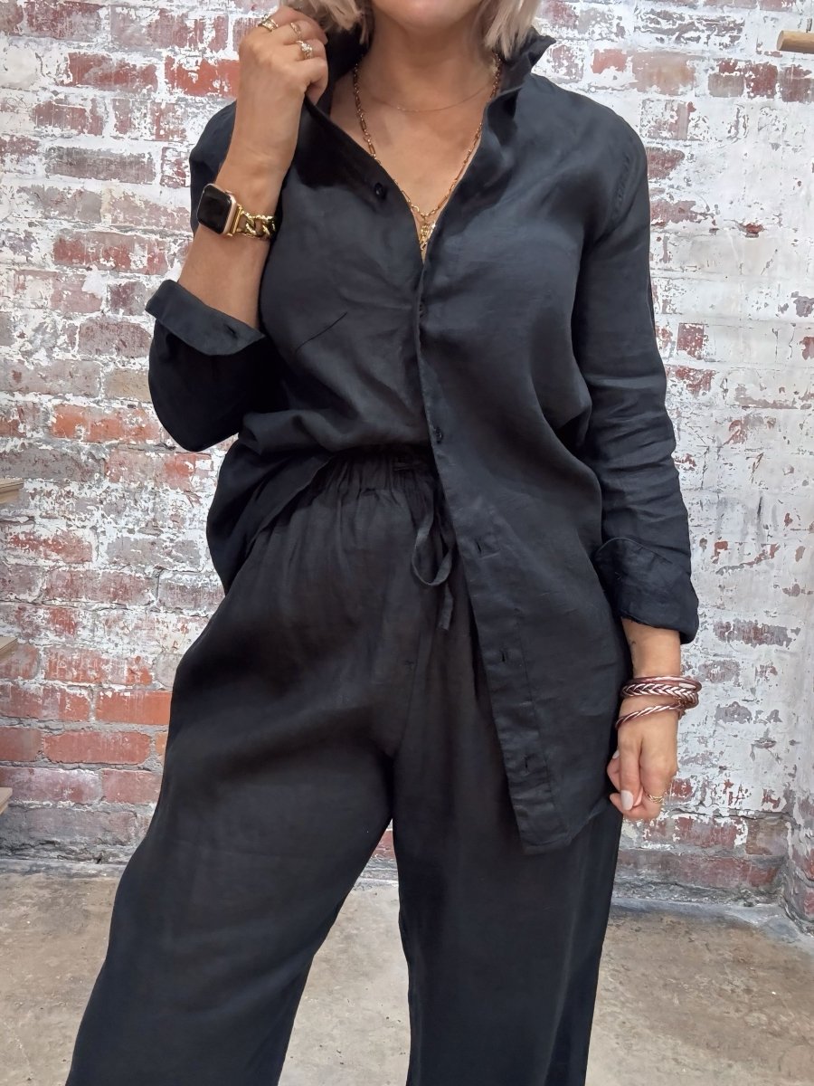 How to Style a Long Linen Shirt - Jade and May