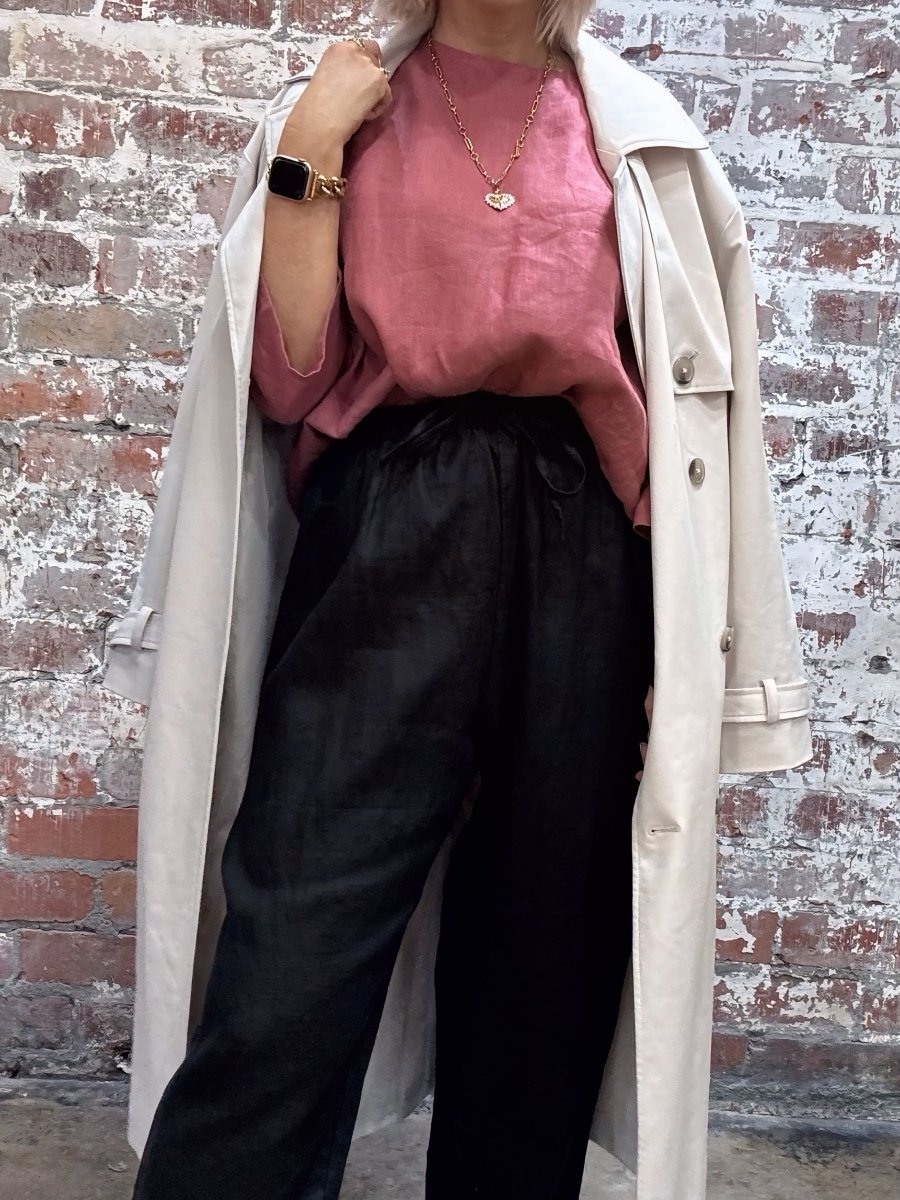 How To Style Your Black Linen Pant - Jade and May