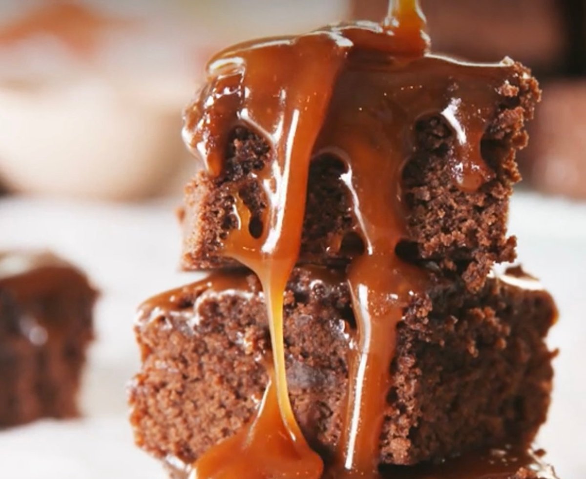 Salted Caramel Brownies - heaven on a plate! - Jade and May