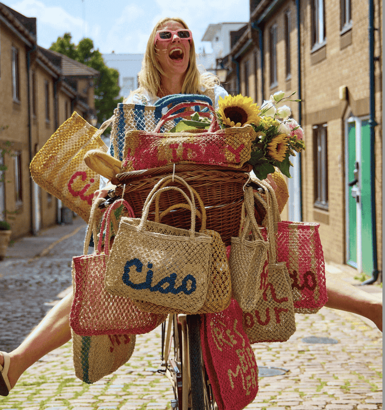 Jacksons London | Colourful Jute Bags - Jade and May