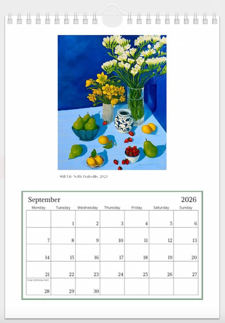 2026 Art Dove Calendar | Geelong Artist - Art