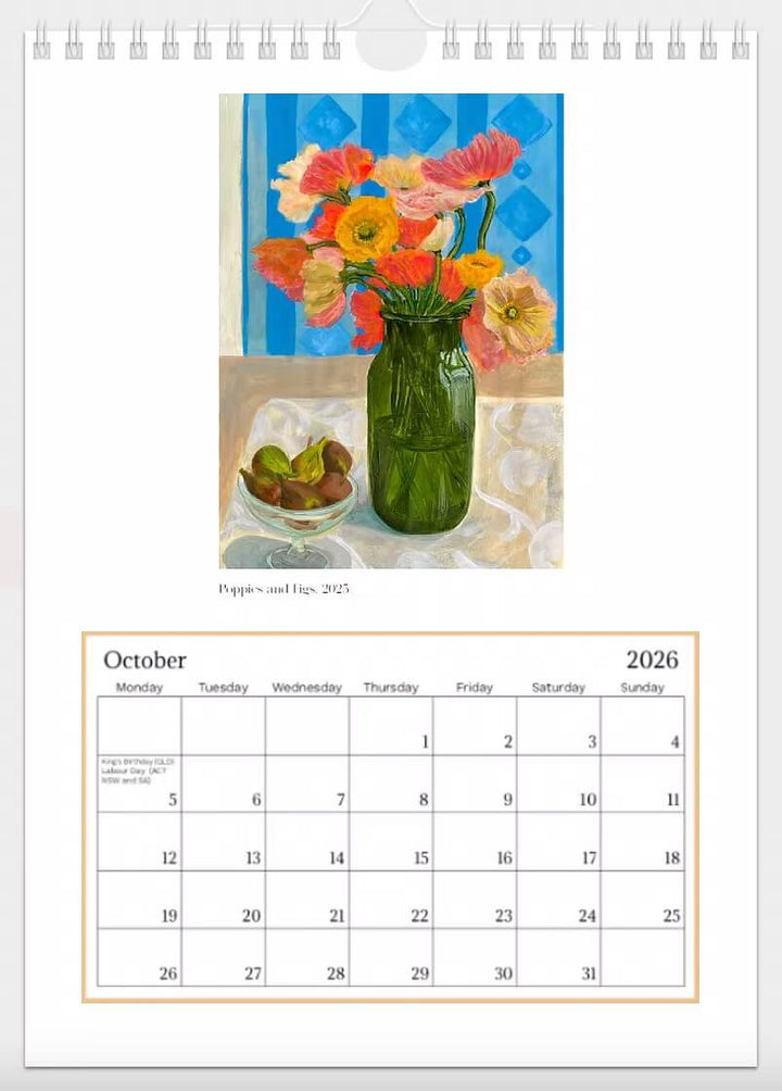 2026 Art Dove Calendar | Geelong Artist - Art