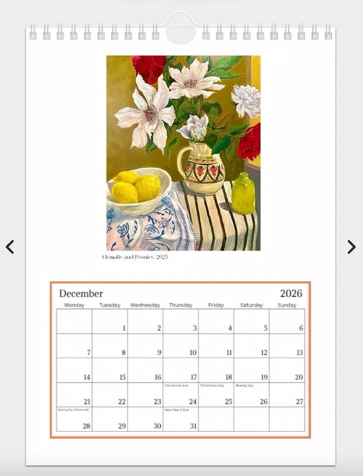 2026 Art Dove Calendar | Geelong Artist - Art