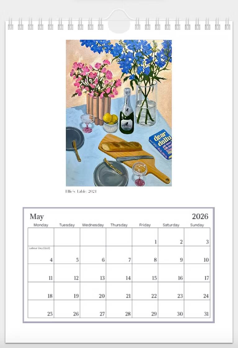2026 Art Dove Calendar | Geelong Artist - Art