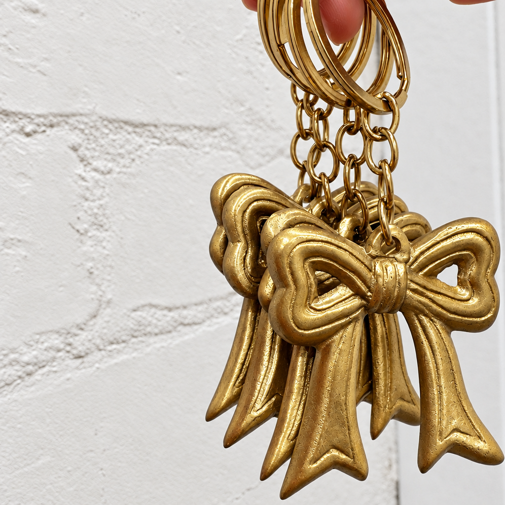 Brass Keyring - Bow