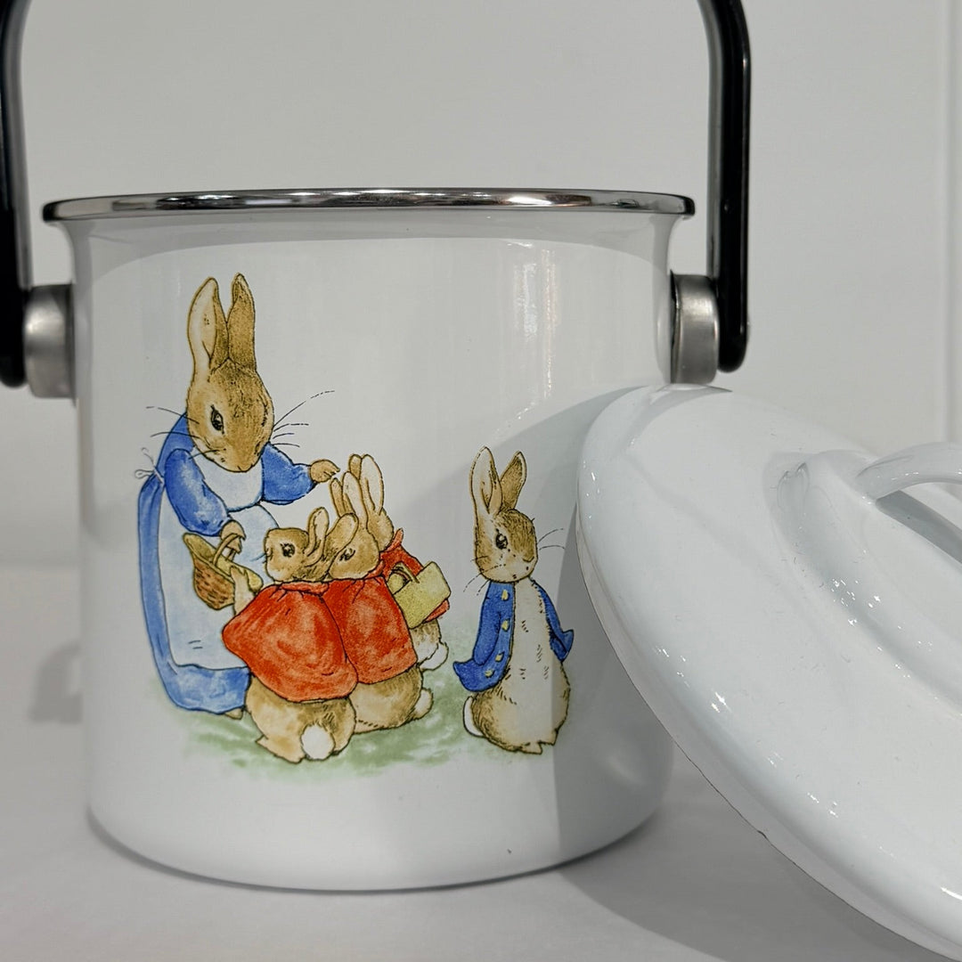 Enamel Soup Pot with Peter Rabbit