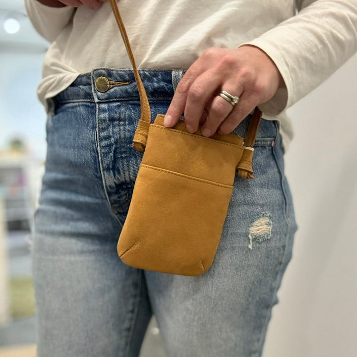 Leather Phone Crossbody Bag