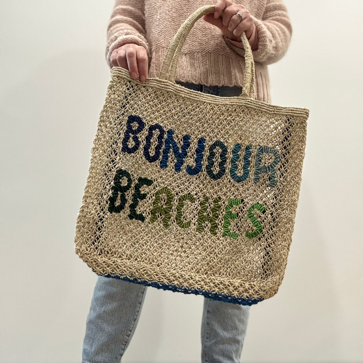 Jacksons London | Bonjour Beaches Jute Bag