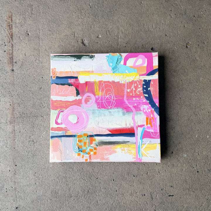 Original Artwork: Peeling Back the Layers in Pink 
