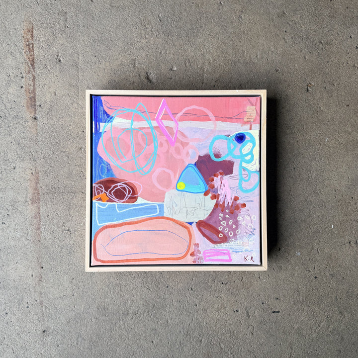 Framed Original Artwork: Tangled Pigments by Katie Ramage Art