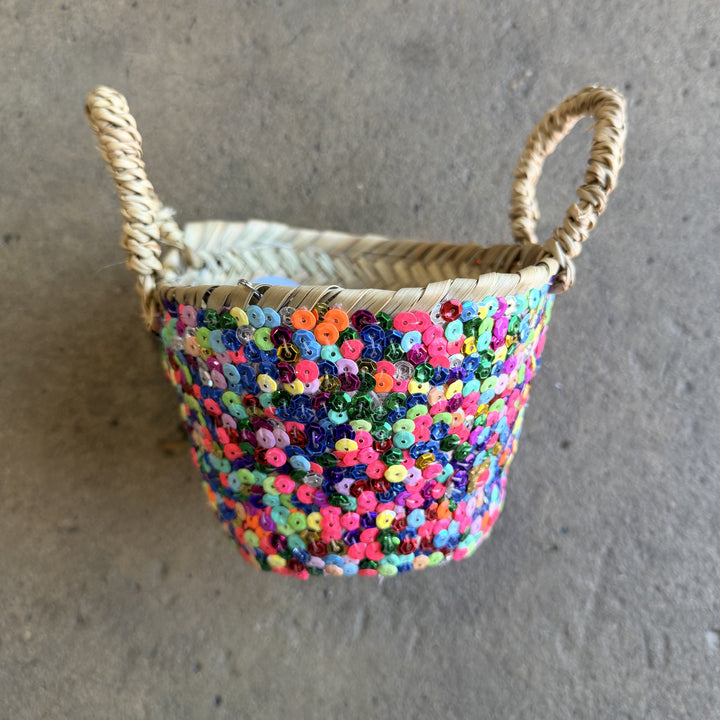 Moroccan Sequin Baskets | Jade and May