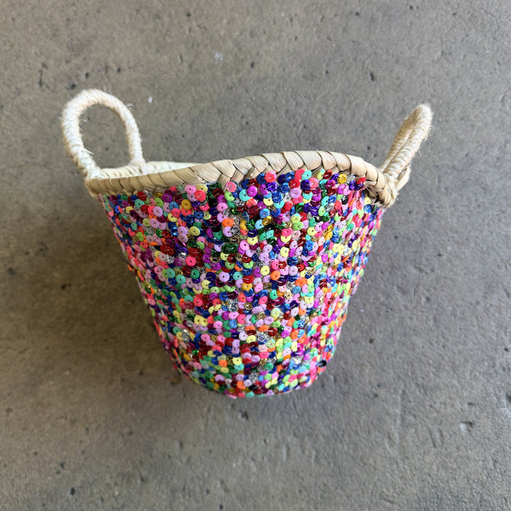 Moroccan Sequin Baskets | Jade and May