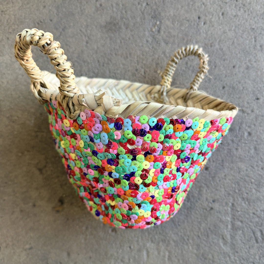 Moroccan Sequin Baskets | Jade and May