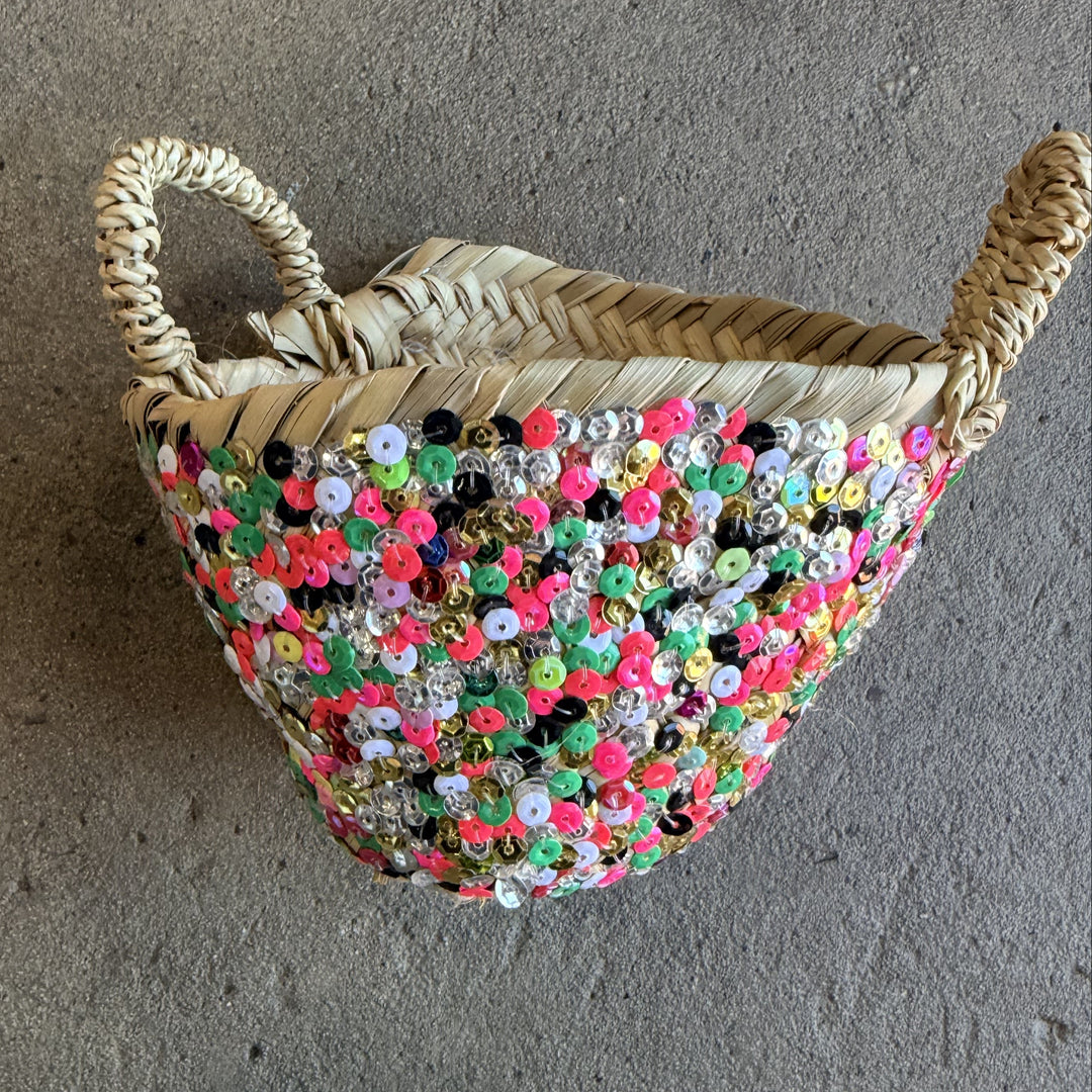 Moroccan Sequin Baskets | Jade and May