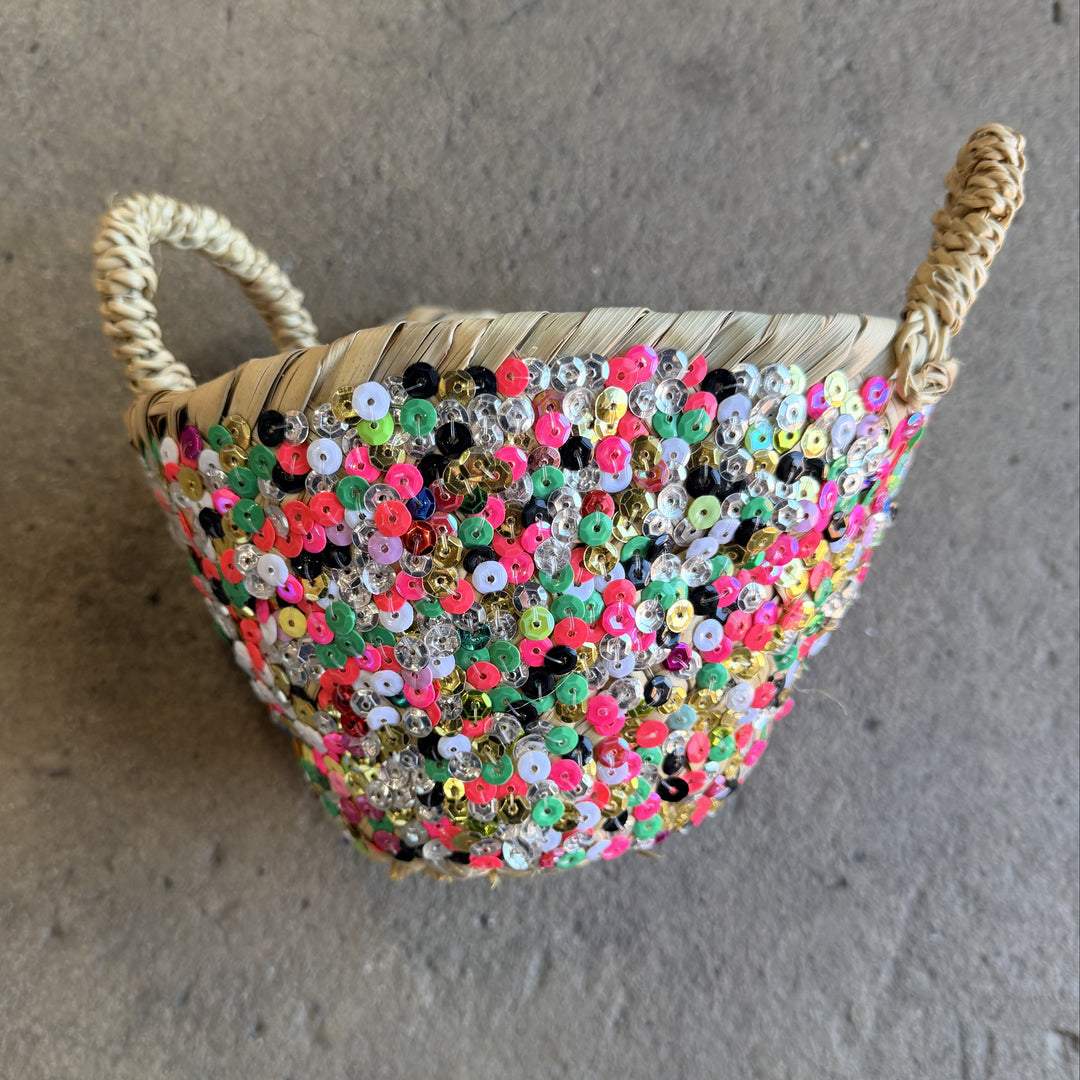 Moroccan Sequin Baskets | Jade and May