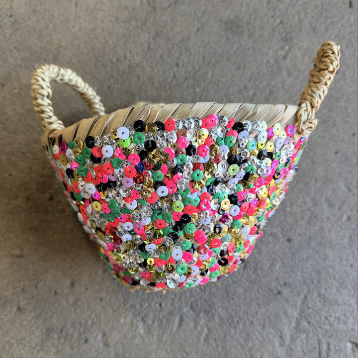 Moroccan Sequin Baskets | Jade and May