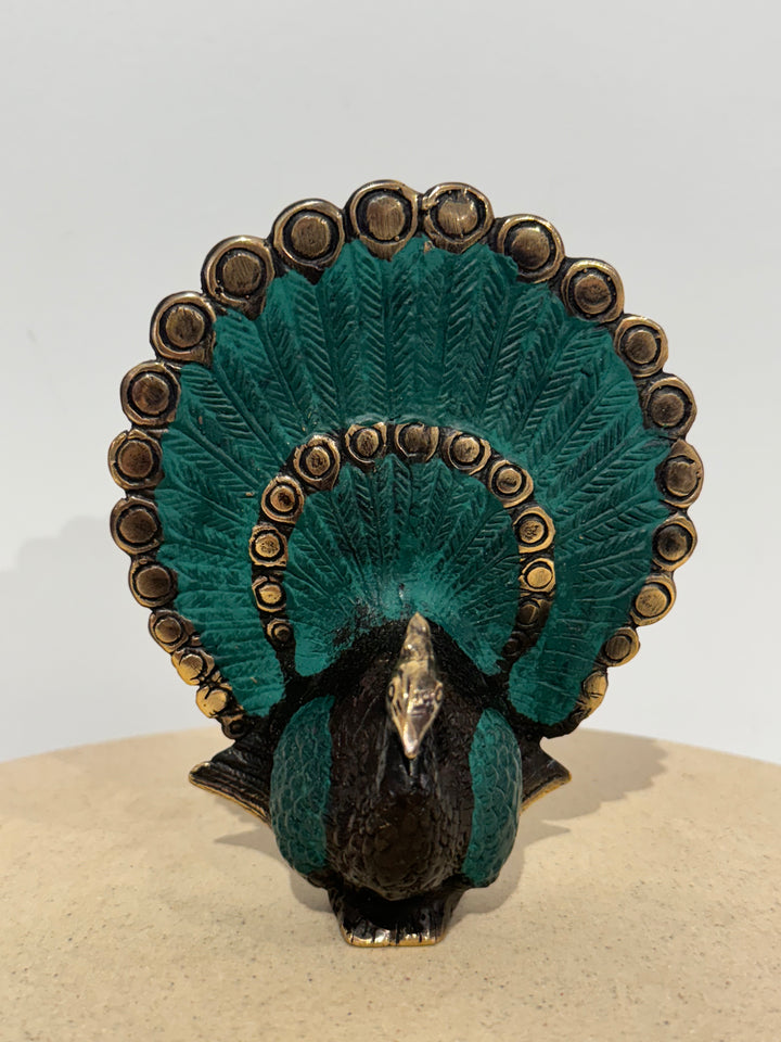 Brass Peacock - Vintage Look