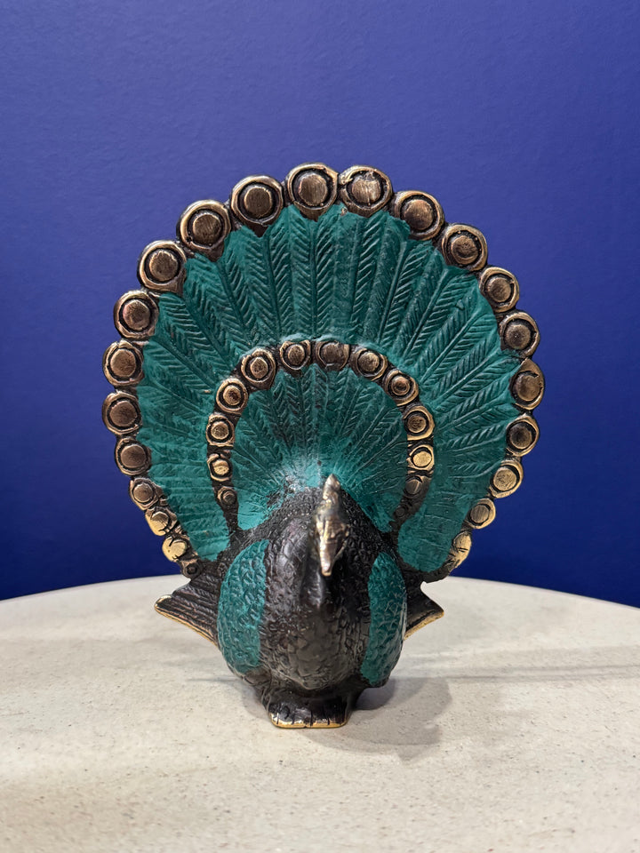 Brass Peacock - Vintage Look