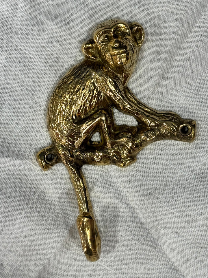 Brass Hook - Monkey