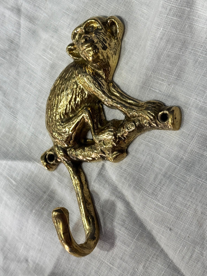 Brass Hook - Monkey