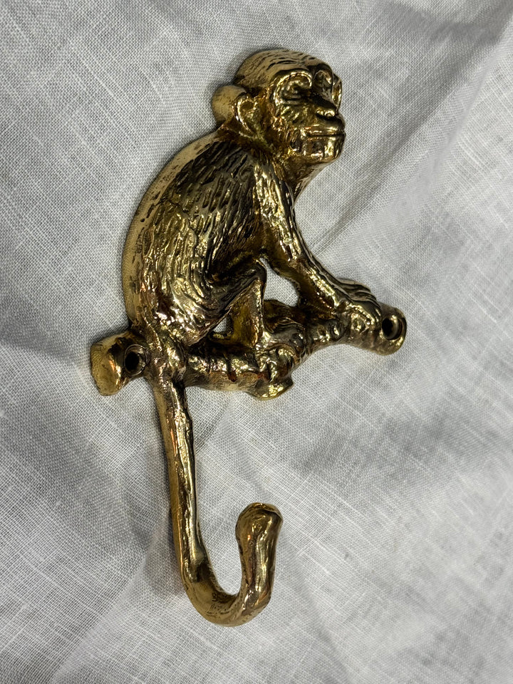 Brass Hook - Monkey