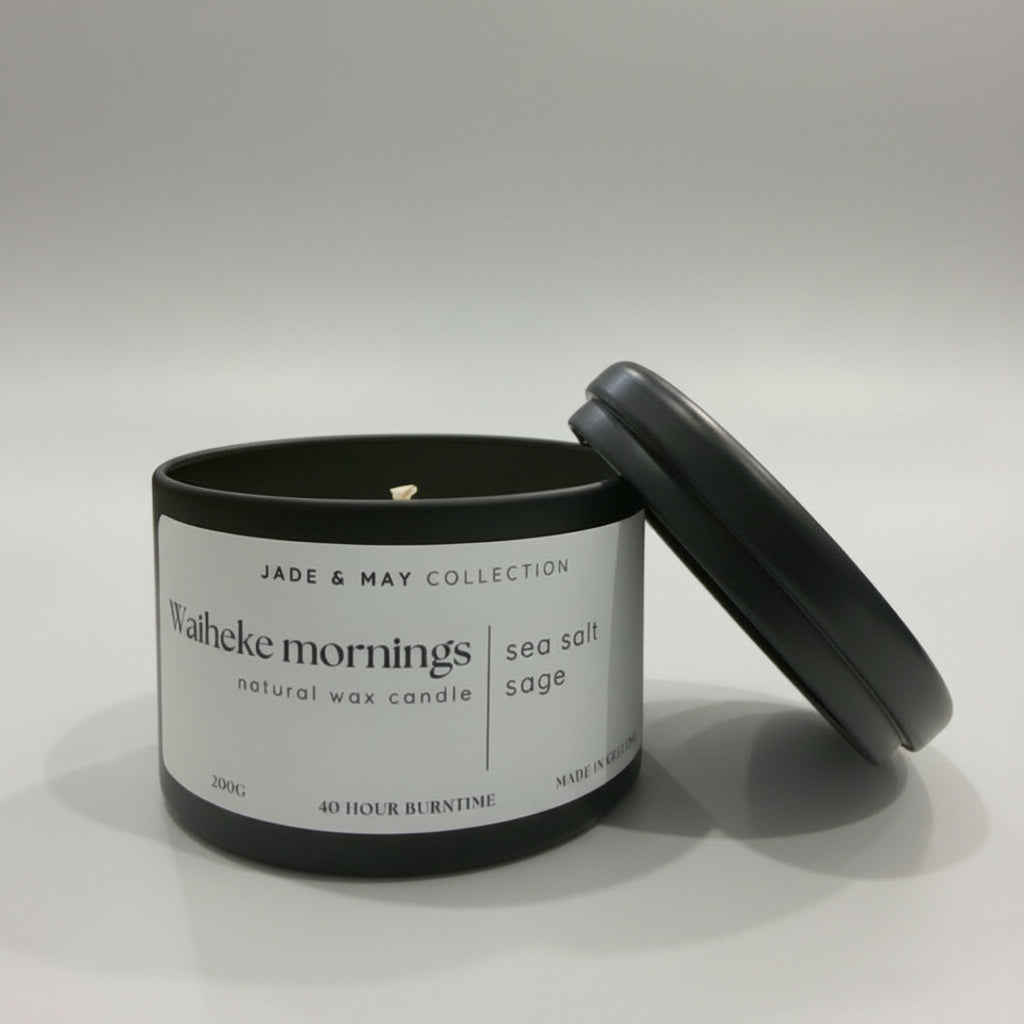 Waiheke Mornings Natural Candle  - Essential Oil Candle