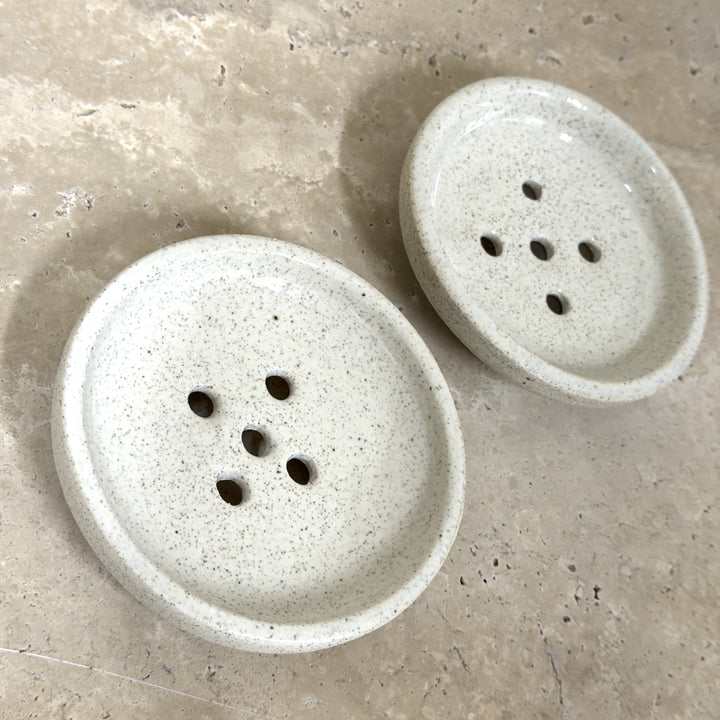 Ceramic Soap Dish with Drainge Holes by Leah Grant Ceramics