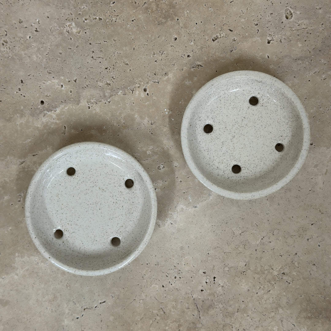 Ceramic Soap Dish with Drainge Holes by Leah Grant Ceramics