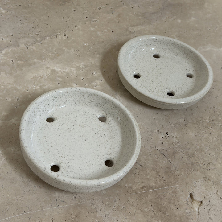 Ceramic Soap Dish with Drainge Holes by Leah Grant Ceramics