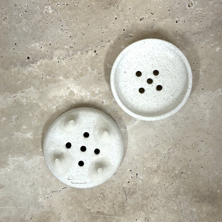 Ceramic Soap Dish with Drainge Holes by Leah Grant Ceramics