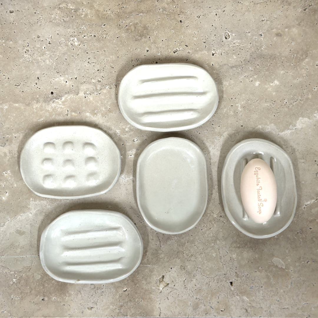 Oval Ceramic Soap Dish by Leah Grant Ceramics