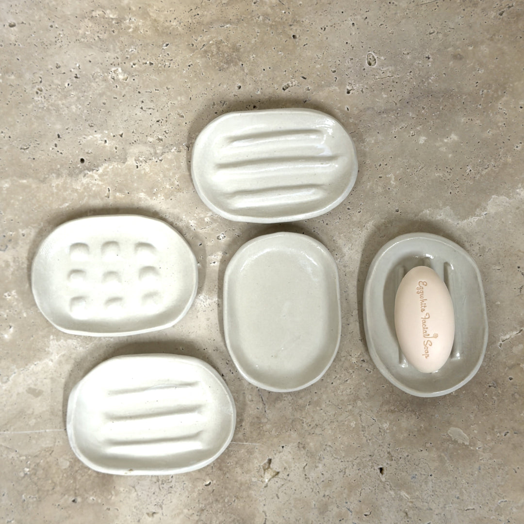 Oval Ceramic Soap Dish by Leah Grant Ceramics