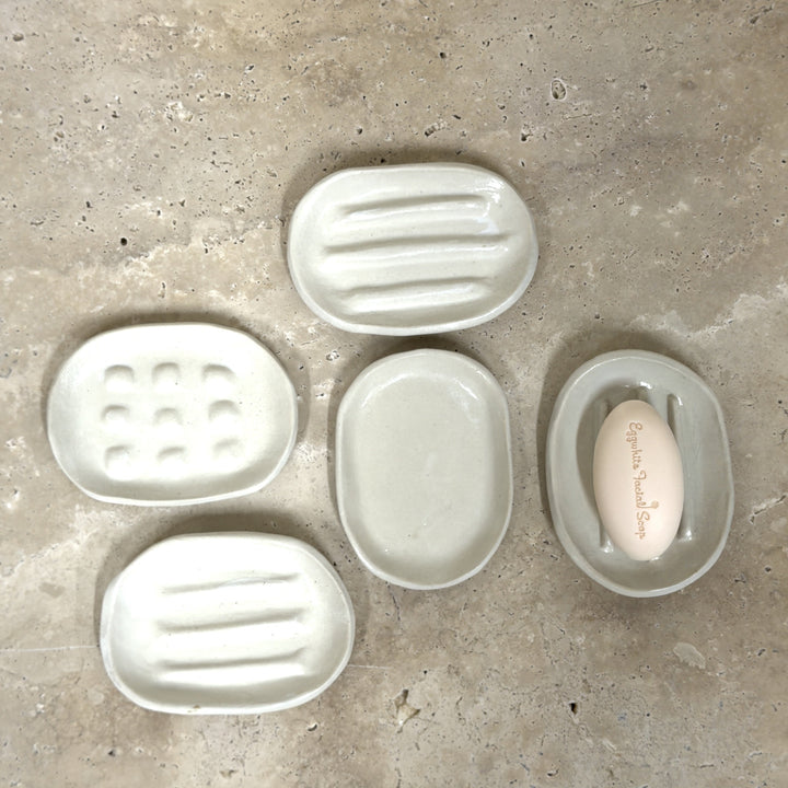 Oval Ceramic Soap Dish by Leah Grant Ceramics