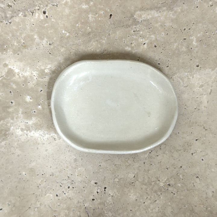 Oval Ceramic Soap Dish by Leah Grant Ceramics