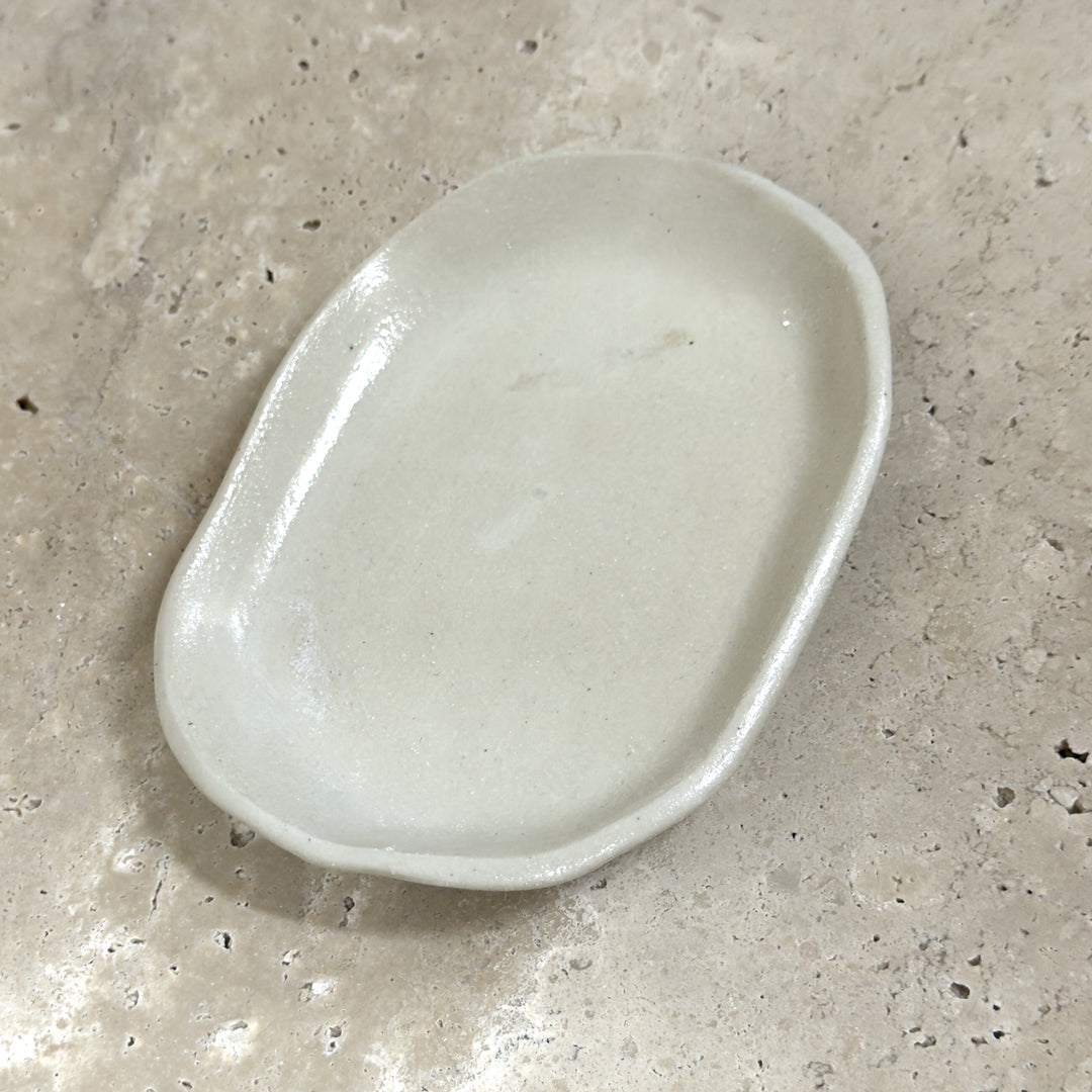 Oval Ceramic Soap Dish by Leah Grant Ceramics