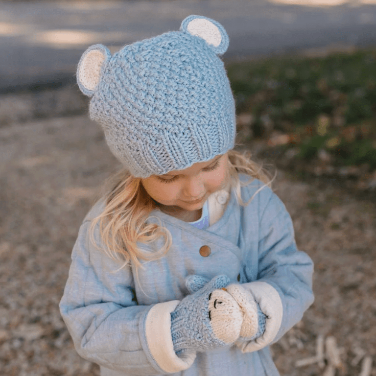 Acorn Kids | Bear Beanie in 3 Colours - Baby & Kids - Acorn Kids