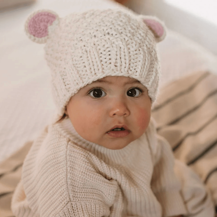 Acorn Kids | Bear Beanie in 3 Colours - Baby & Kids - Acorn Kids