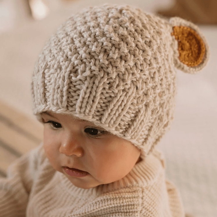 Acorn Kids | Bear Beanie in 3 Colours - Baby & Kids - Acorn Kids