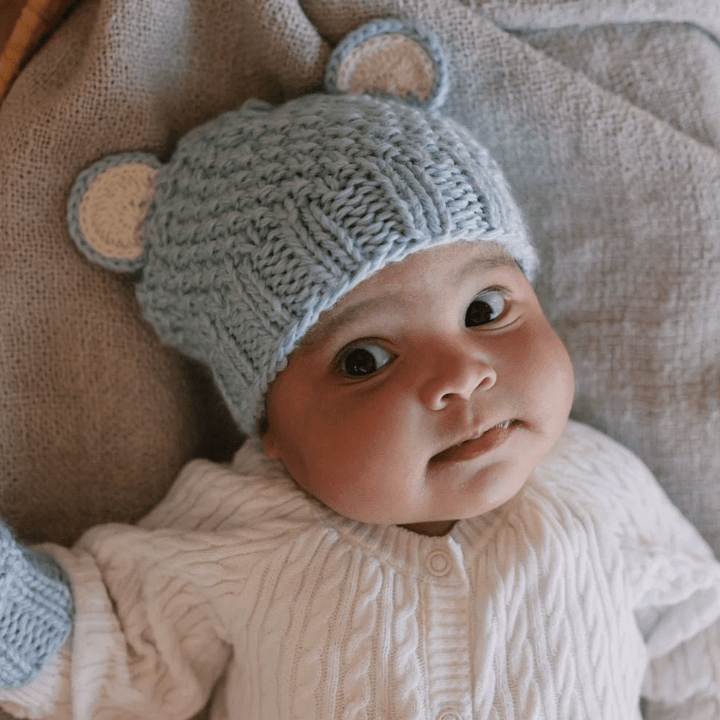 Acorn Kids | Bear Beanie in 3 Colours - Baby & Kids - Acorn Kids