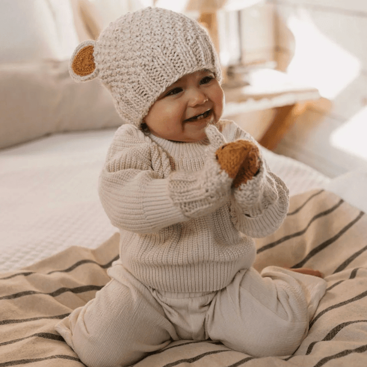 Acorn Kids | Bear Beanie in 3 Colours - Baby & Kids - Acorn Kids