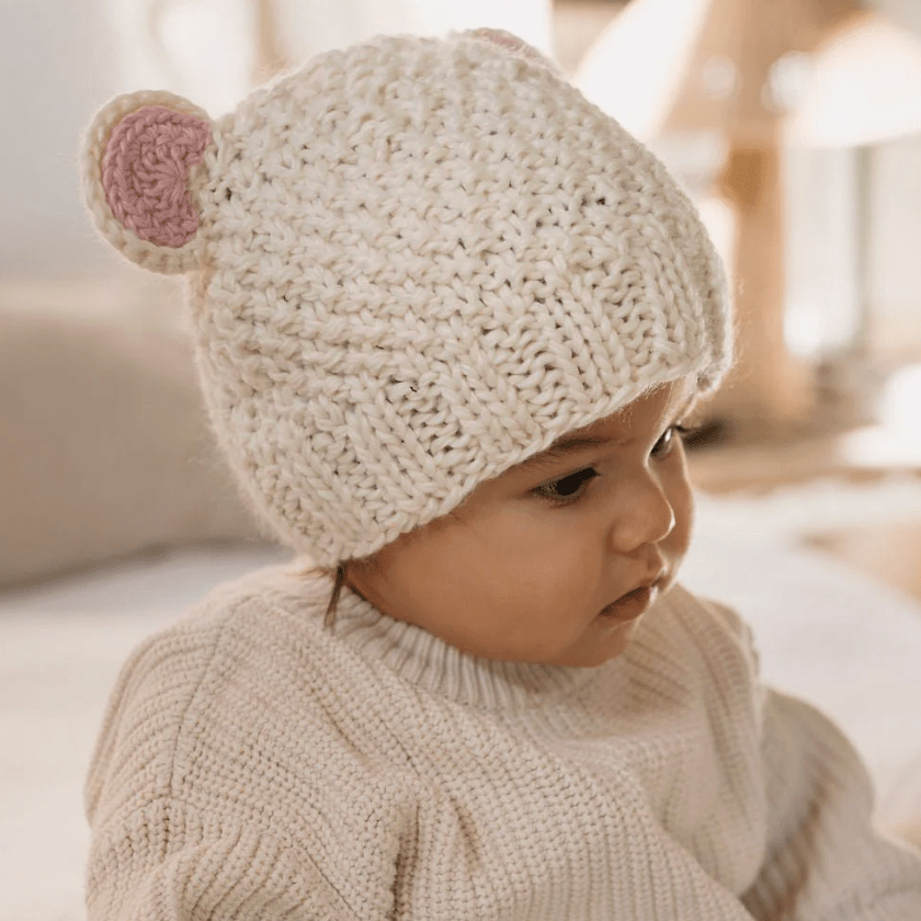 Acorn Kids | Bear Beanie in 3 Colours - Baby & Kids - Acorn Kids