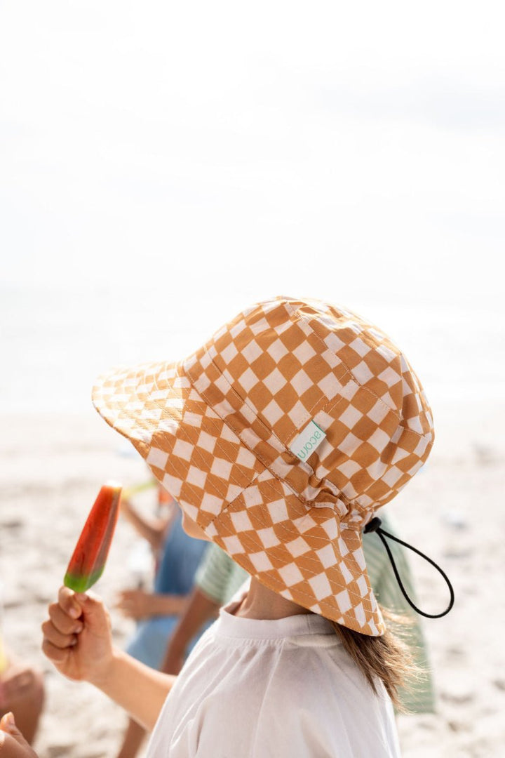 Acorn Kids | Checkmate Wide Brim Bucket Hat - Baby & Kids