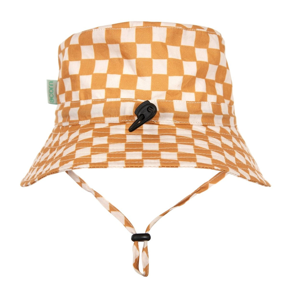 Acorn Kids | Checkmate Wide Brim Bucket Hat - Baby & Kids