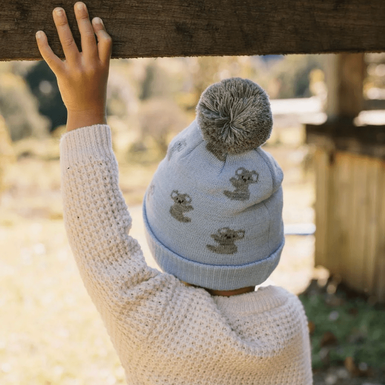 Acorn Kids | Merino Wool Beanie in Koala, Lemon &amp; Puppy - Baby &amp; Kids - Acorn Kids