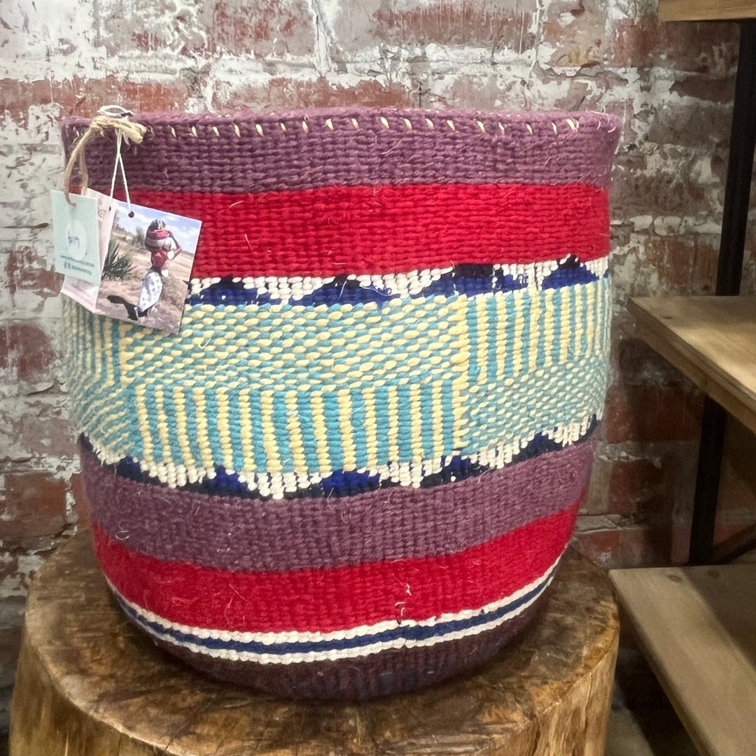 African Basket - Machweo Nifty Knit Laundry Basket - Baskets