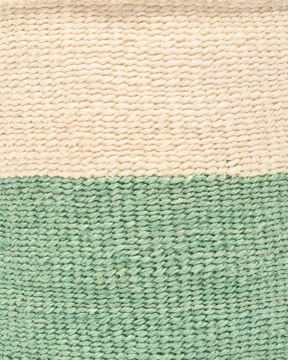 African Basket - Wilaya Green Woven Basket - Baskets