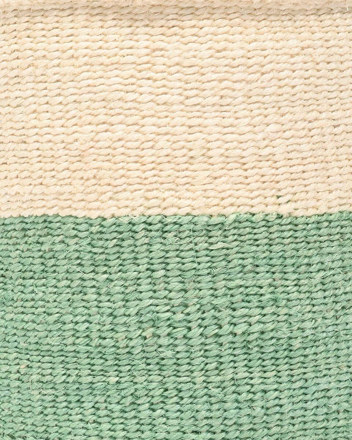 African Basket - Wilaya Green Woven Basket - Baskets