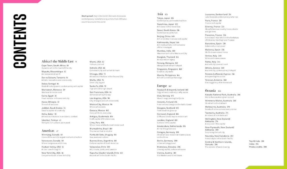 Art Destinations by Lonely Planet - Book